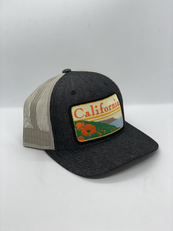 Sombrero de bolsillo de amapola de California