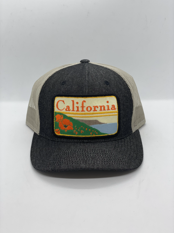 Sombrero de bolsillo de amapola de California