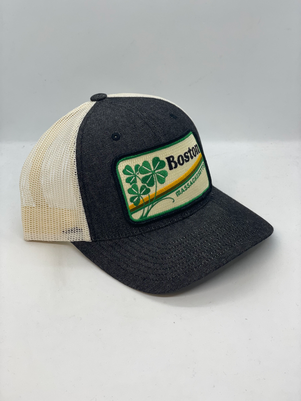 Sombrero de bolsillo con trébol de Boston Massachusetts