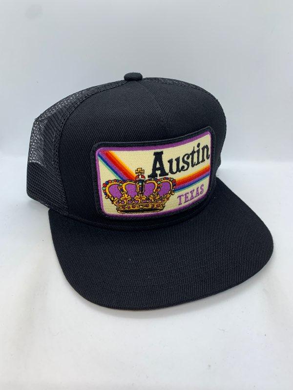 Sombrero de bolsillo con corona violeta de Austin Texas