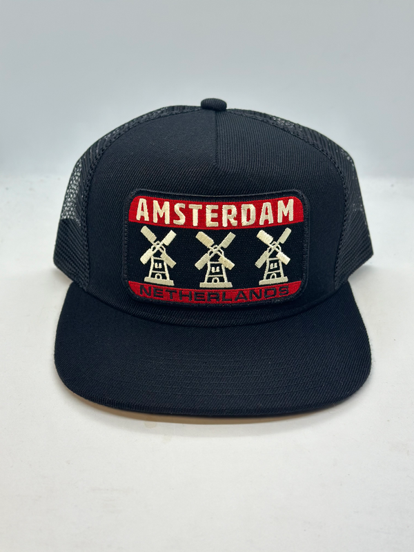 Amsterdam Netherlands Windmill Pocket Hat