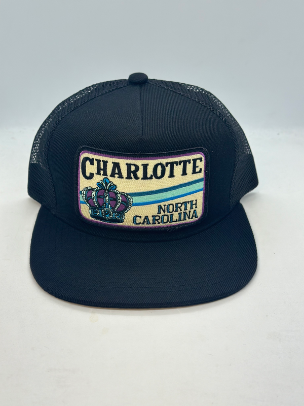 Sombrero de bolsillo con corona de Charlotte Carolina del Norte