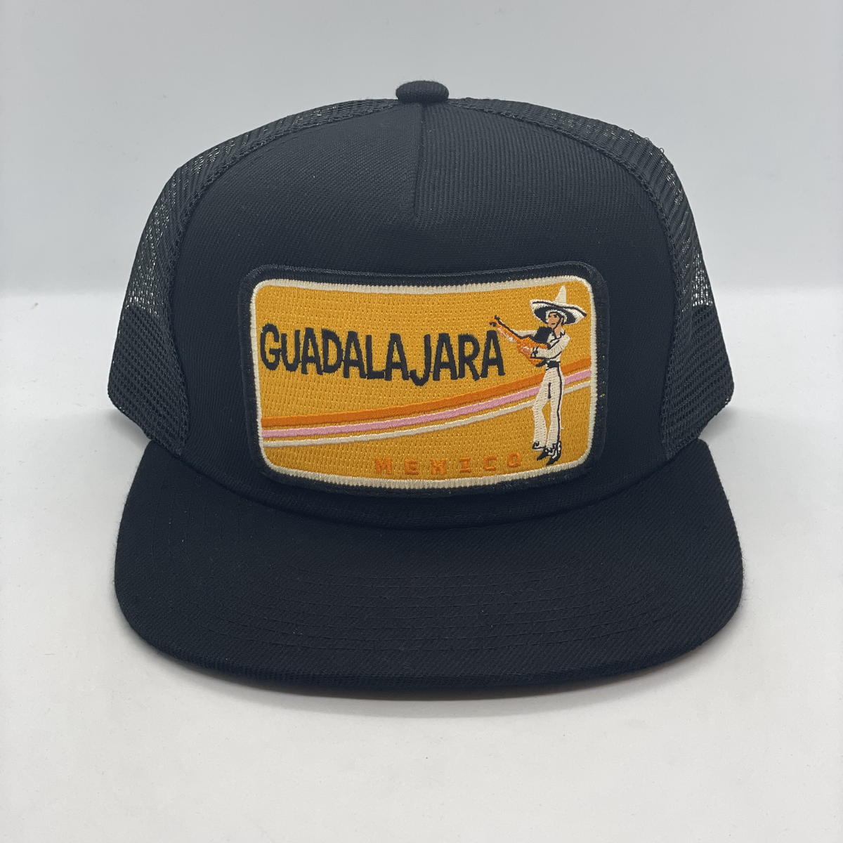 Chapeau GDL Guadalajara Snapback – JC Chapeaux – Rétro Jalisco – Noir Ajustable