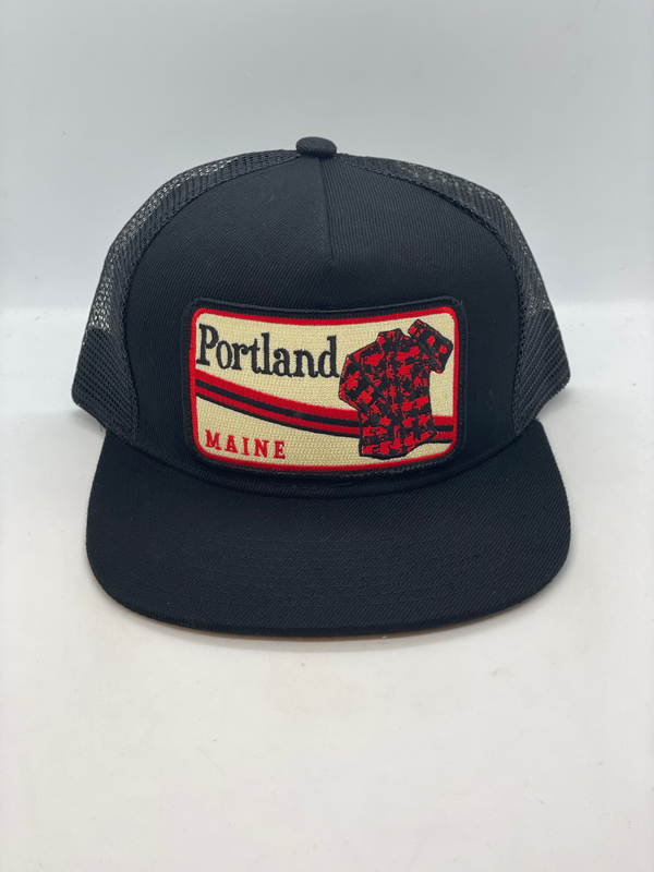 Portland Maine Flannel Pocket Hat