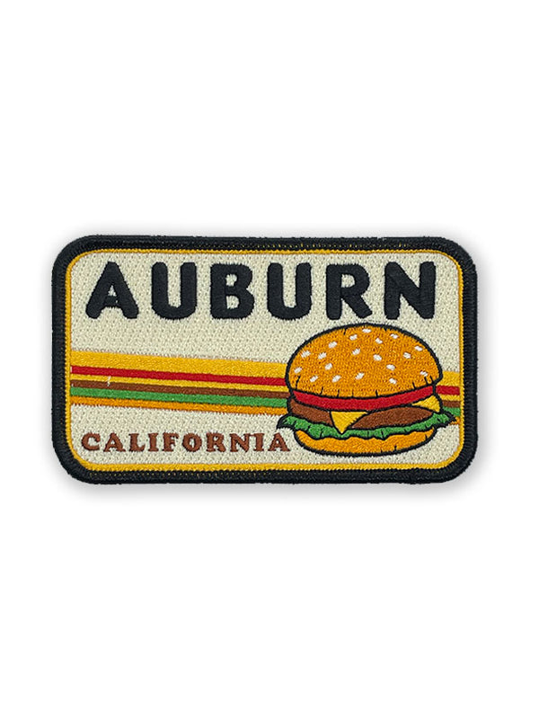Parche de hamburguesa castaño