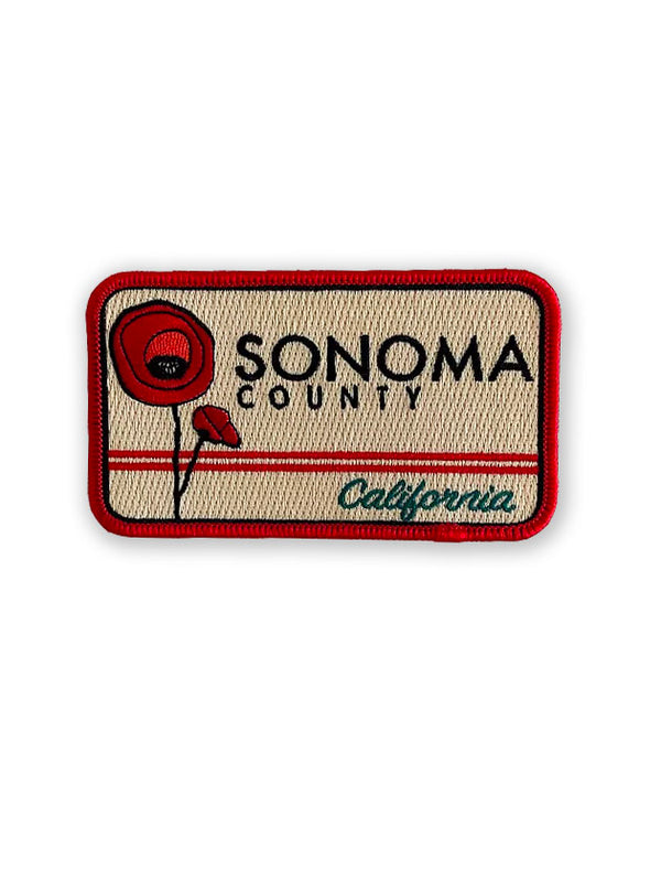 Sonoma County Patch (Red Border)