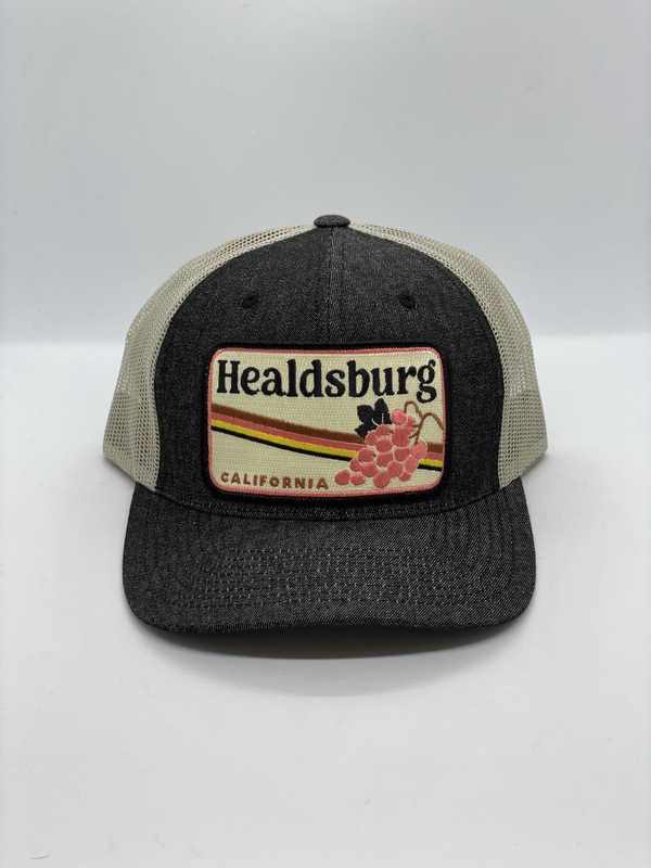 Sombrero de bolsillo con uvas de Healdsburg