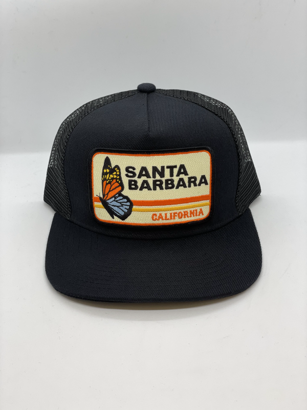Sombrero de bolsillo con mariposa de Santa Bárbara