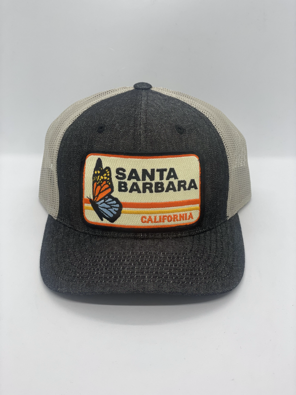 Sombrero de bolsillo con mariposa de Santa Bárbara