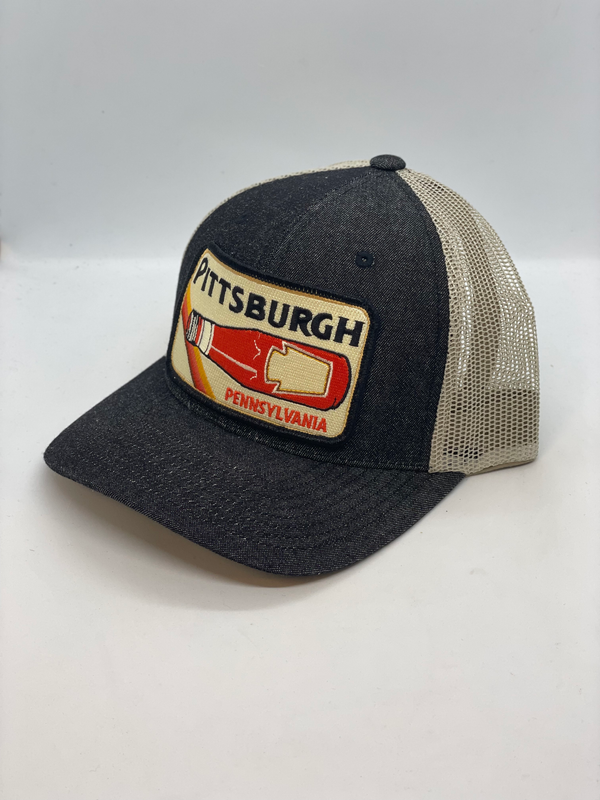 Pittsburgh Pennsylvania Pocket Hat (Ketchup)