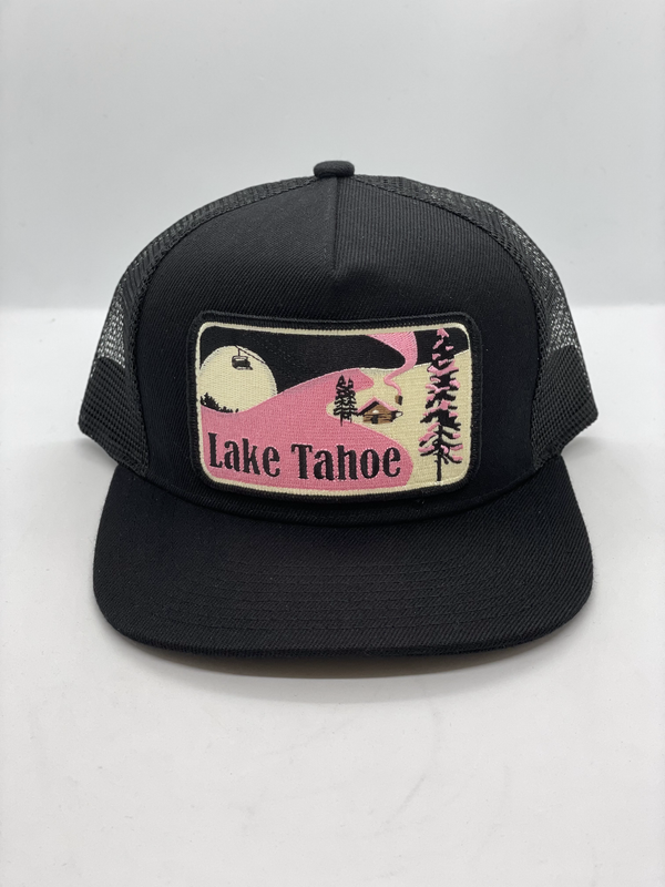 Lake Tahoe Winter Scene Pocket Hat