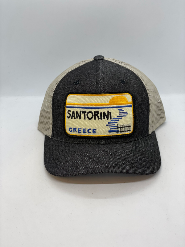 Santorini Greece Pocket Hat