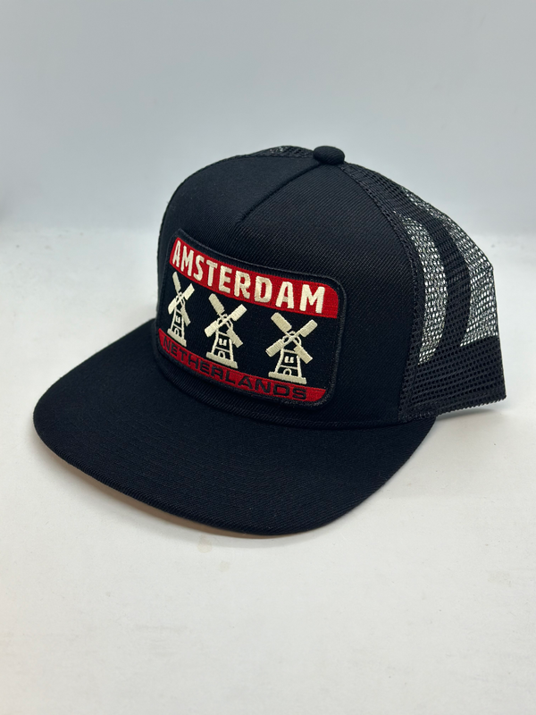 Sombrero de bolsillo con molino de viento de Ámsterdam, Países Bajos