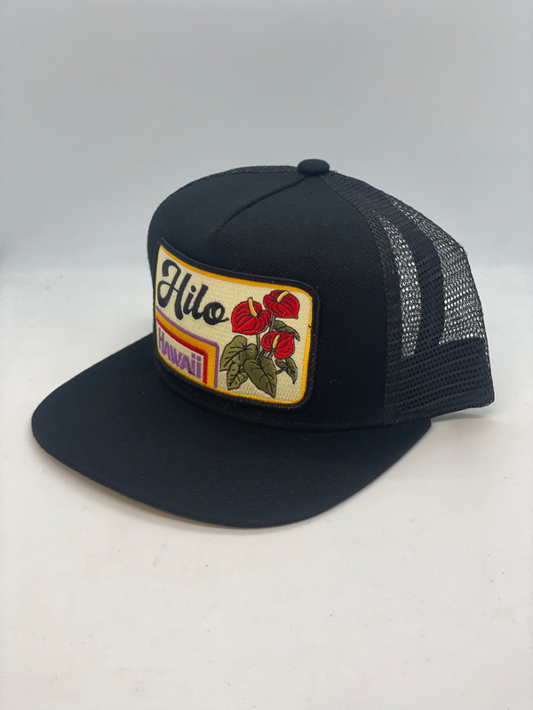 Hilo Hawaii Flowers Pocket Hat