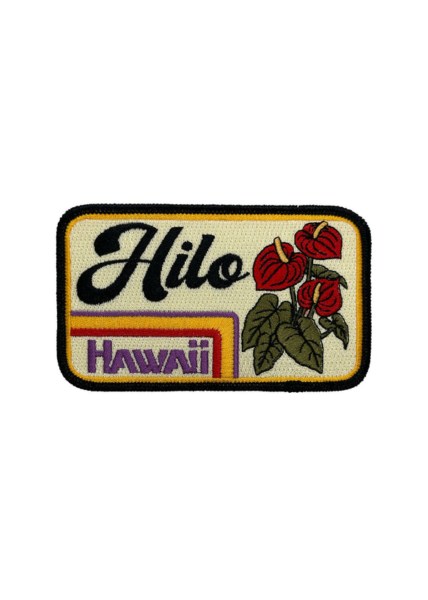 Parche de flores de Hilo Hawaii