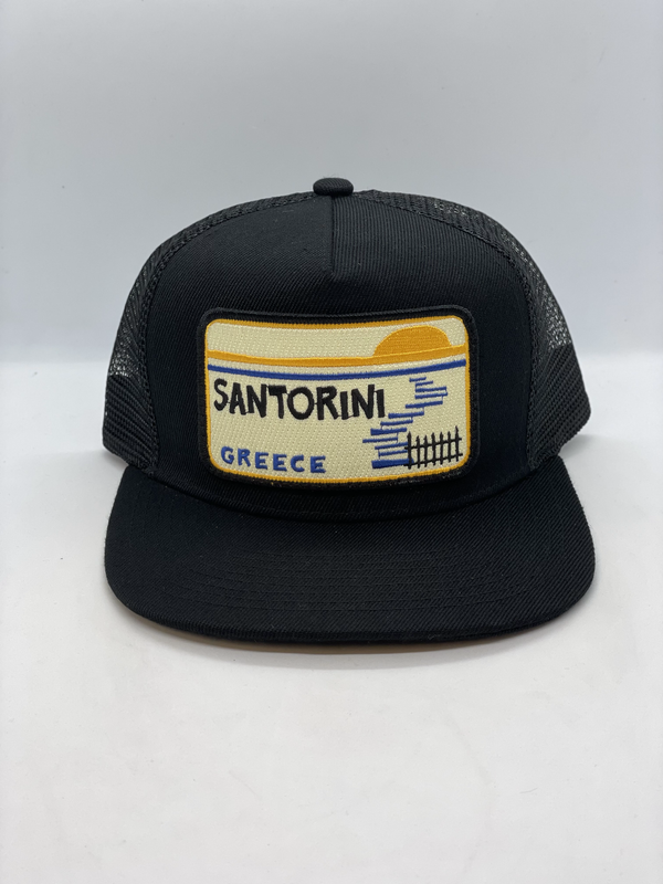 Santorini Greece Pocket Hat