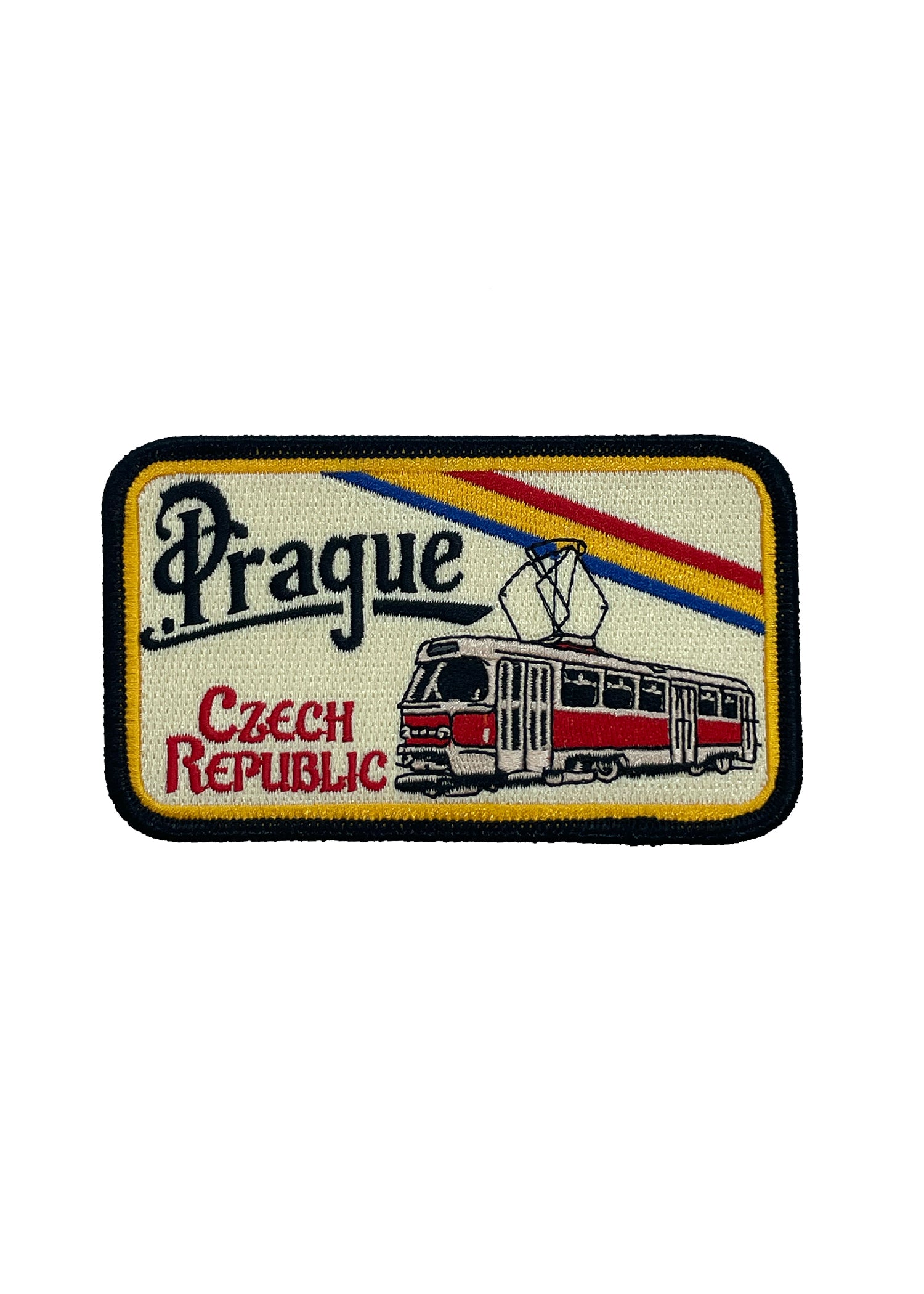 Czech Republic Flag Embroidered Iron-On Patch - Souvenir & Collectible (CYP-00598)
