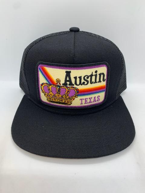 Sombrero de bolsillo con corona violeta de Austin Texas