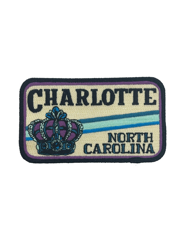 Parche de la corona de Carolina del Norte de Charlotte