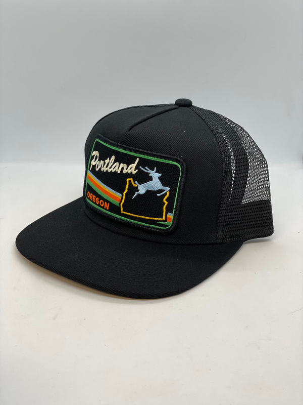 Portland Oregon State Outline Pocket Hat