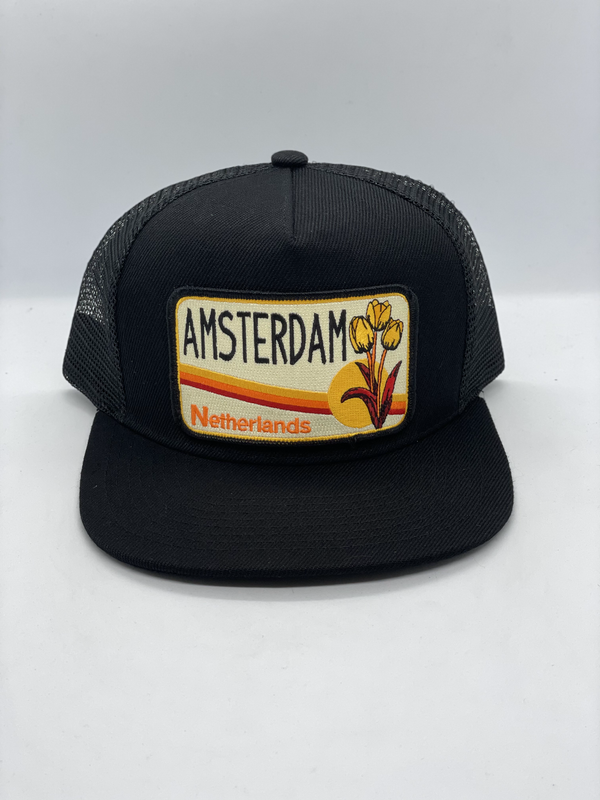 Amsterdam Netherlands Tulips Pocket Hat