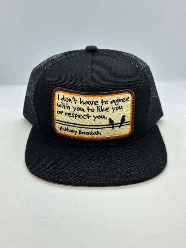 Bourdain Quote Pocket Hat