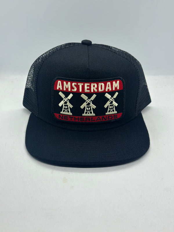 Amsterdam Netherlands Windmill Pocket Hat