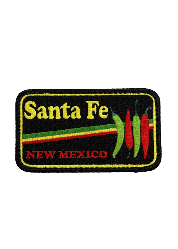 Santa Fe New Mexico Patch (Black)